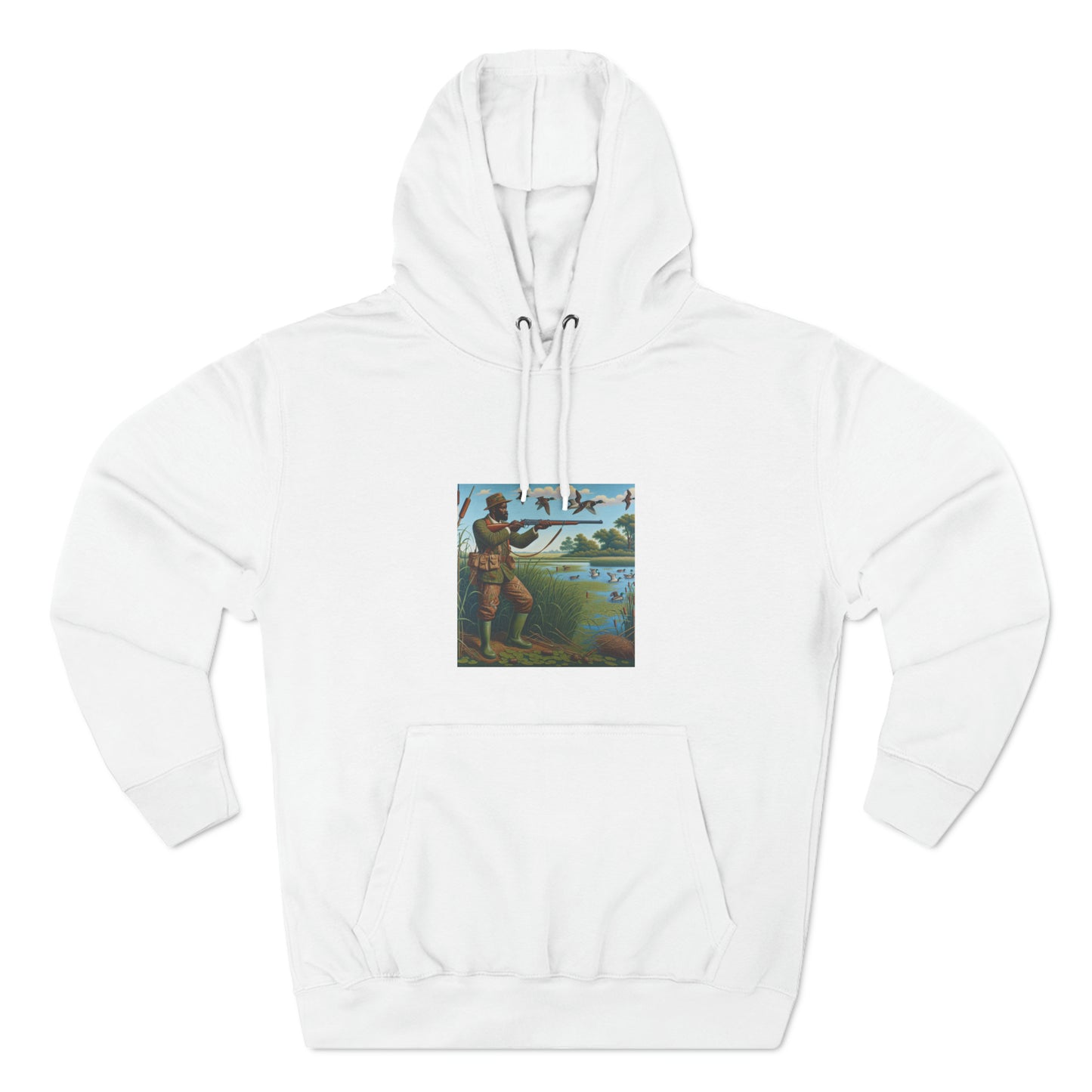 Three-Panel Fleece Hoodie