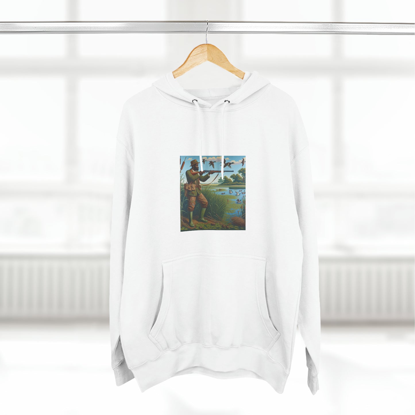 Three-Panel Fleece Hoodie