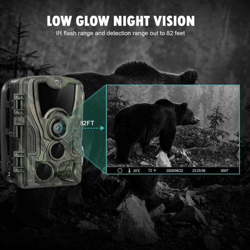 "NightGuard 24MP HD Hunting and Security Camera with Long-lasting Lithium Battery