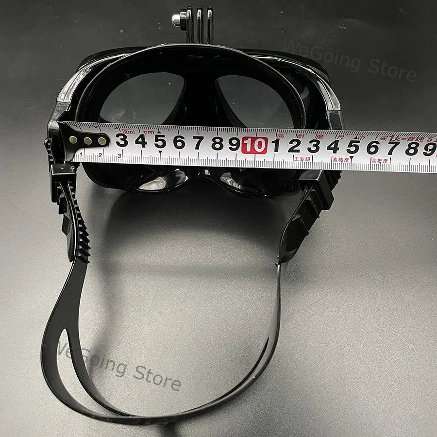 Pro Dive Mask with Camera Mount and Mirror Lens in EVA Zipper Case"